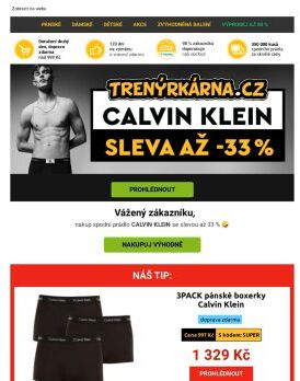 ❗ SUPER sleva na CALVIN KLEIN ❗