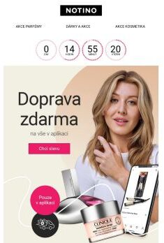 ⏳Doprava zdarma v appce DNES KONČÍ!