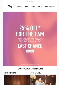 LAST CHANCE: 25% OFF* Expires at MIDNIGHT