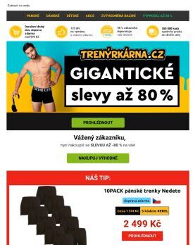 VŠE až -80 % 🤩