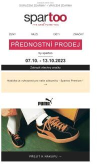 Doručení je zdarma a navíc váš čekají slevy až -50% na značky Puma, Steve Madden, Emporio Armani a David Jones