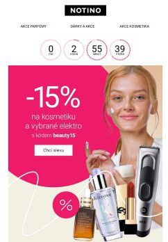 🛍️ Poslední den nákupů s 15% slevou.