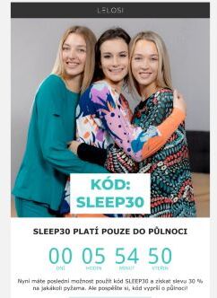 SLEEP30 končí dnes!