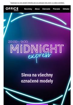 MIDNIGHT EXPRESS je opět tady! Vychutnejte si slevu na všechny označené modely bot! 👟🥾