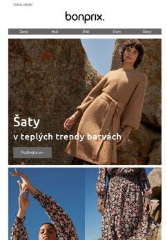 Šaty v teplých trendy barvách ✨