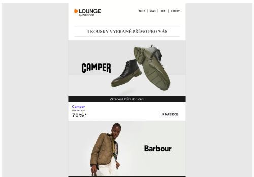 Camper, Barbour & Barbour International ⎪ Nejlepší nabídky dneška