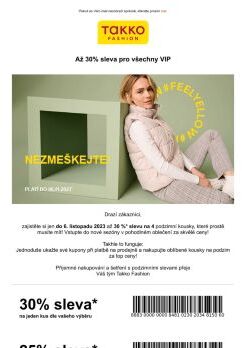 30% sleva na oblíbené basic kousky a další - nezapomeňte si své kupóny!