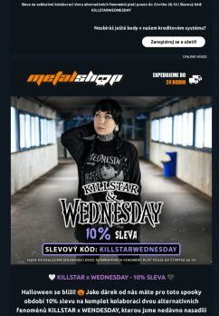 🎃 10% SLEVA na kolekci KILLSTAR x WEDNESDAY