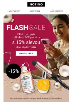 -15 %! FLASH SALE je tu! 😊