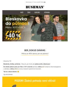 Mikiny se 40% slevou pouze dnes.