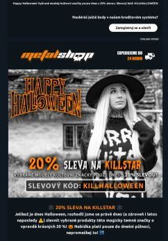 🎃 20% SLEVA na KILLSTAR pouze dnes!