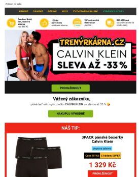 CALVIN KLEIN ve slevě 🤩