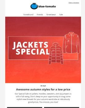 Last Call: Super Savings on Jackets & Hoodies