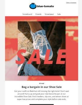 Only now: Shoe SALE