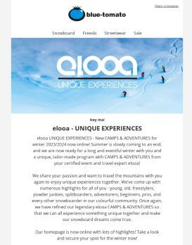 elooa – new camps & adventures