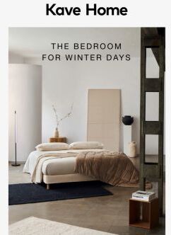 The bedroom for winter days