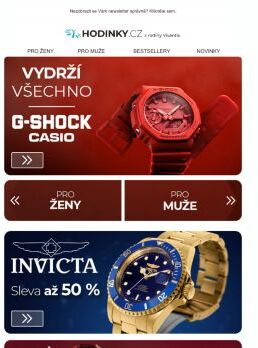 Casio G-Shock vydrží všechno! Zamilujte se do hodinek, které vás nezklamou >>