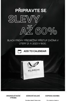 BLACK FRIDAY SE BLÍŽÍ  📆