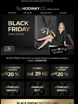 BLACK FRIDAY startuje! Týden plný akcí čeká jenom na vás >>