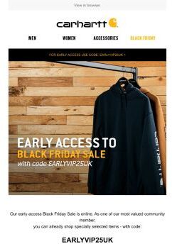 Early Access | Black Friday has started!