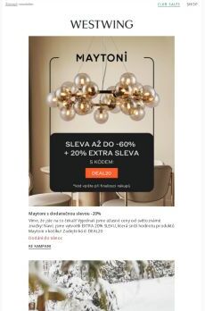 Ke slevě na svítidla Maytoni přidáváme kód -20%