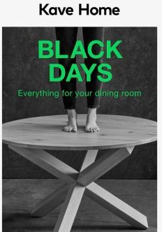 Everything for your dining room with exclusive discounts