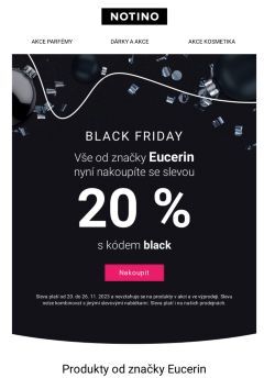 Eucerin s Black Friday slevou!