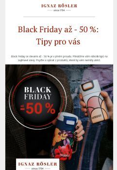 Black Friday až -50 %: Tipy pro vás