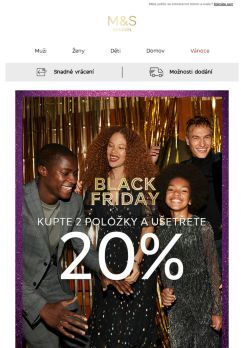 Nezapomeňte: Sleva 20 % na Black Friday!