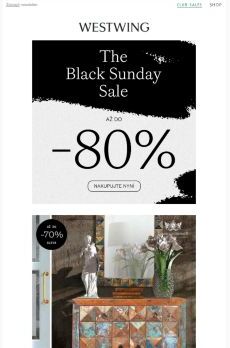 ███  Black Sunday až do -80%, NOVÉ slevy, NOVÉ produkty