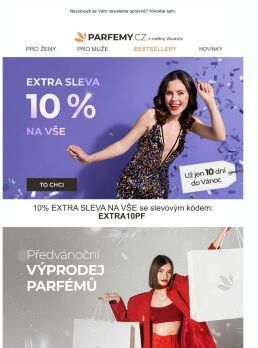 Právě teď extra sleva 10 % na VŠE! Slevový kód najdete uvnitř. Tak si pospěšte »