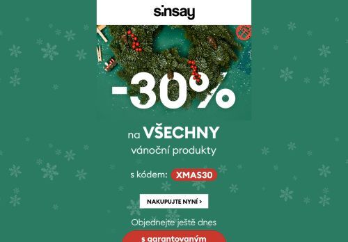 -30% na CELOU vánoční kolekci 🎅