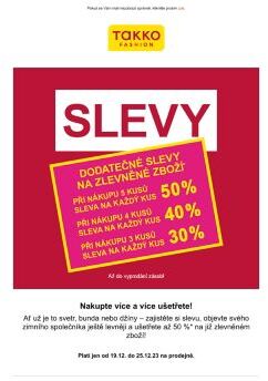 Nenechte si ujít: Sleva až 50% na již zlevněné zboží!