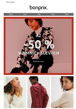 Zimní SLEVY ❄️ Až - 50 % ❄️