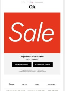 SALE: až −50 %