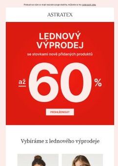 Bohatý lednový výprodej až −60 % začíná.