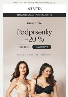 Jen do zítra! Podprsenky −20 %