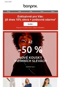 Exkluzivně již nyní: 10% sleva + poštovné zdarma