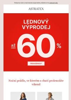 Pohodlné noční kousky z lednového výprodeje až −60 %.