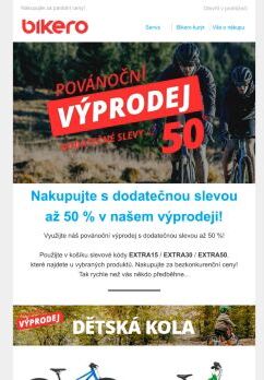 🤩Začíná povánoční výprodej v BIKERU!🛒