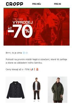 Ještě nižší ceny -70%  💥