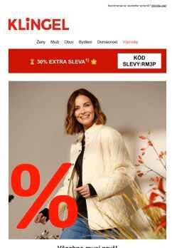 ⏳ Pospěšte si! 30% EXTRA SLEVA na % TOP modely %