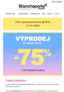 -75 % | Ještě větší vlna slev