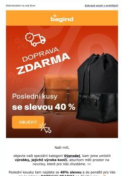 Poslední kusy se slevou 40 % 💸