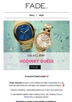 Skvělý dárek🎁 Hodinky Guess, Phillip Plein a Timex.