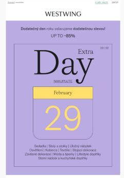 EXTRA DAY = EXTRA SALE | až do -85%