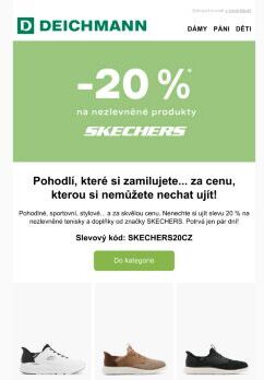 -2️⃣0️⃣ % na SKECHERS 💚 Právě teď u Deichmanna!