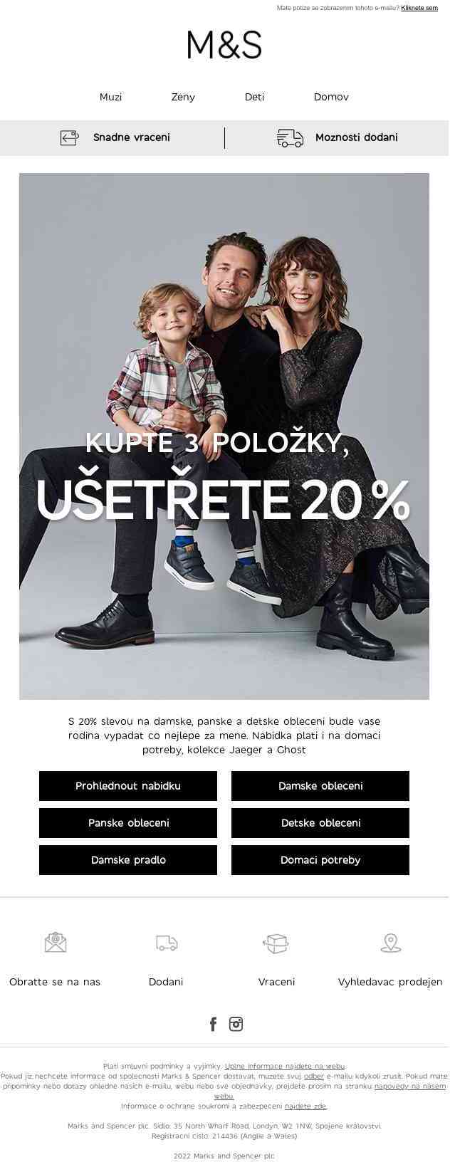 Dopřejte celé rodině: Kupte 3 položky, ušetřete 20 %