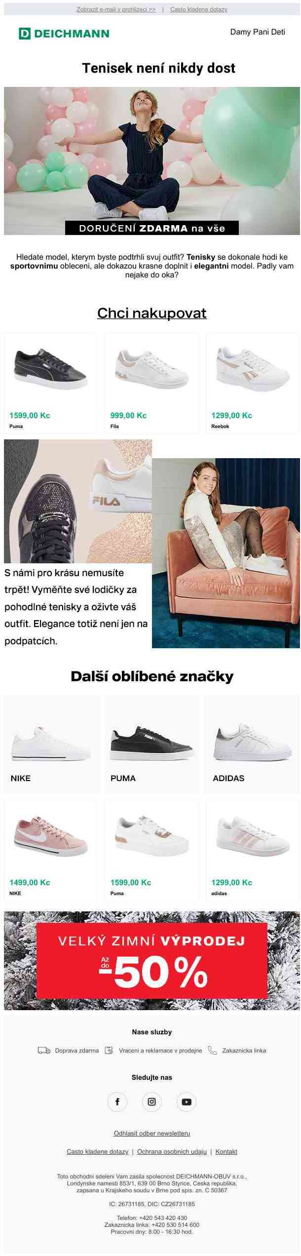 Tenisky — pohodlné a elegantní zároveň!