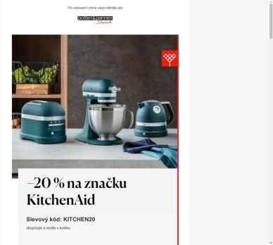 −20 % na vše od KitchenAid